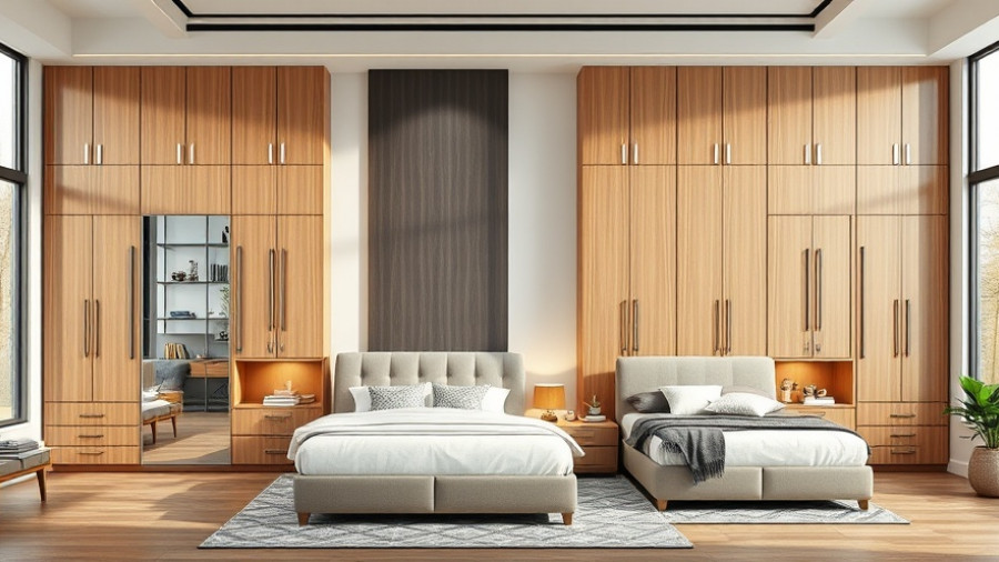 Modern bedroom cupboard design trends 2025, featuring elegant layouts.