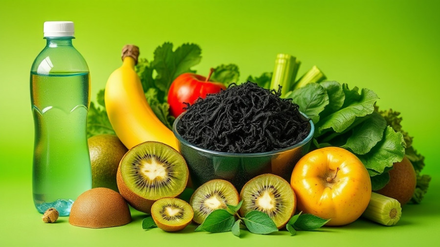 Healthy foods representing personalized healthcare plans on green background.
