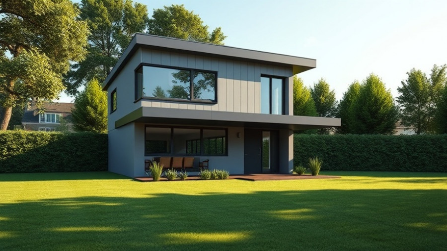 Modern house showcasing wealth-building potential.