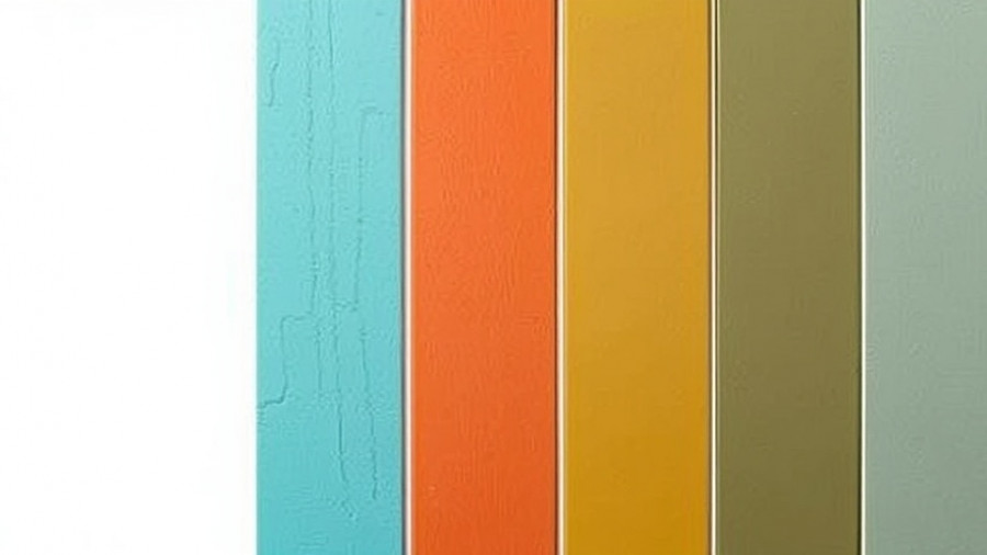 Harmonious palette with earthy tones and vibrant hues for 2026 paint trends.