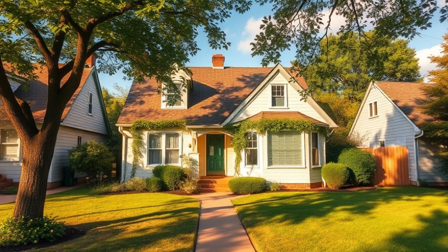 Suburban house under afternoon sun, cash-out refinance