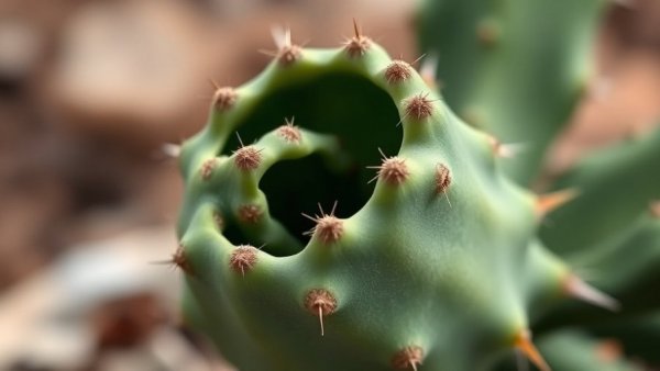 Close-up of a Fishbone Cactus leaf for caring tips