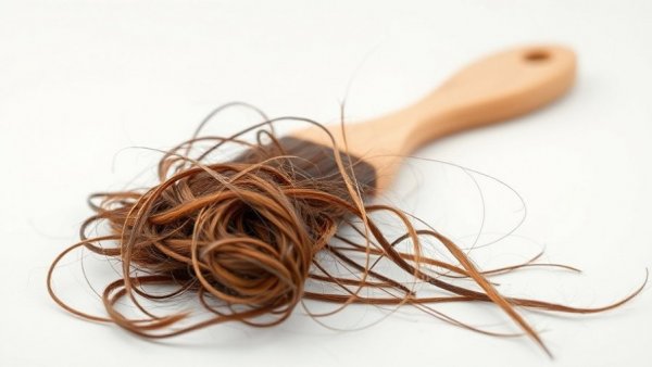 Tangled hair on brush illustrating sudden hair loss causes.