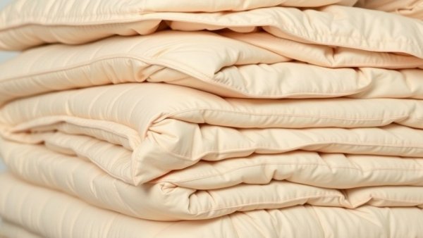 Vacuum-sealed quilts showing linen closet upgrades.