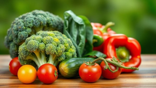 Fresh vegetables promoting an anti-inflammatory diet.
