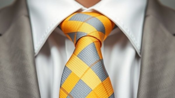 Close-up of checkered tie on white shirt; itchy throat causes.