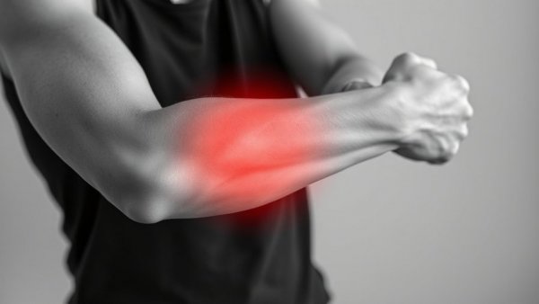 Close-up of elbow pain highlighting gout triggers.