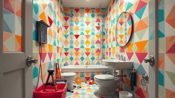 Renovating a bathroom as year-end burnout solutions.