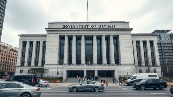 Government building related to Medicaid work requirements impact.