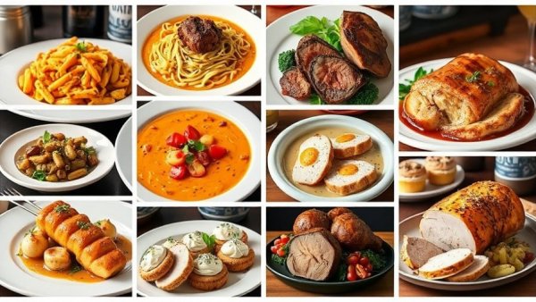 Weekly meal plan December 29, 2025 with various gourmet dishes.