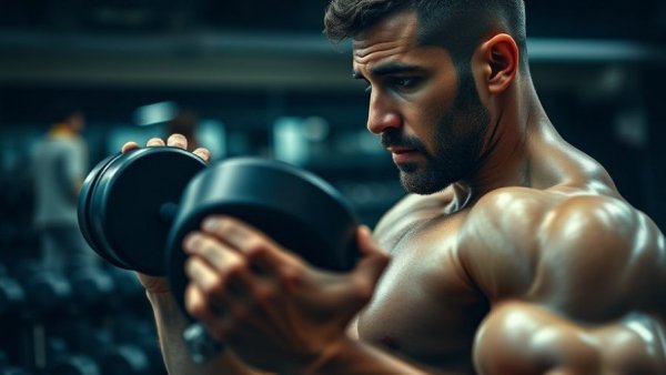 Person lifting dumbbells in gym, symbolizing strength and fitness after 50.