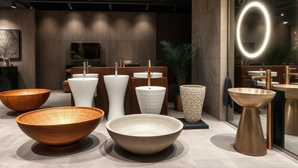 Modern vessel sink design ideas featuring varied styles.