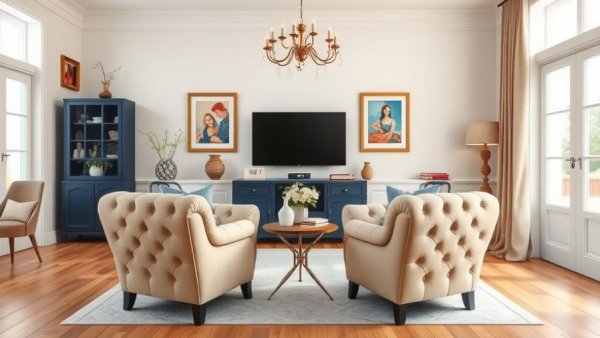 Chic breakfast room transformation with elegant decor and cozy seating.