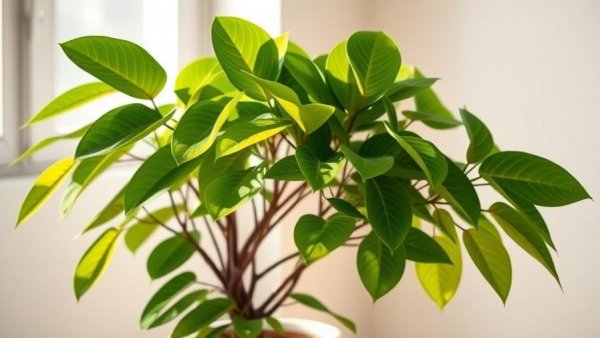Lush Tree Philodendron plant care in minimalistic indoor setting.