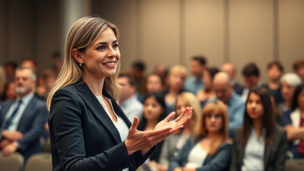 Engaging speaker at a conference on Relative Energy Deficiency in Sport.