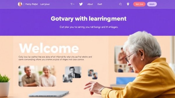 Senior living communities online learning welcome screen.