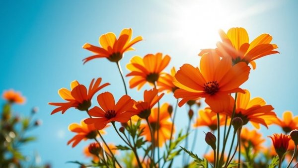 Understanding microclimates in gardening with flowers in bright sunlight.