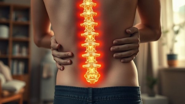 Key differences between rheumatoid arthritis and osteoarthritis visualized with glowing spine.