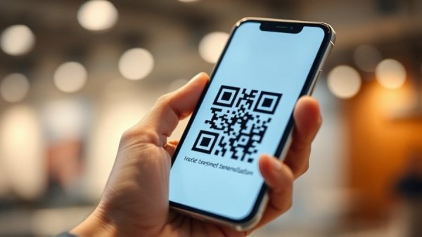 Smartphone scanning a QR code on a screen, illustrating QR code scams.