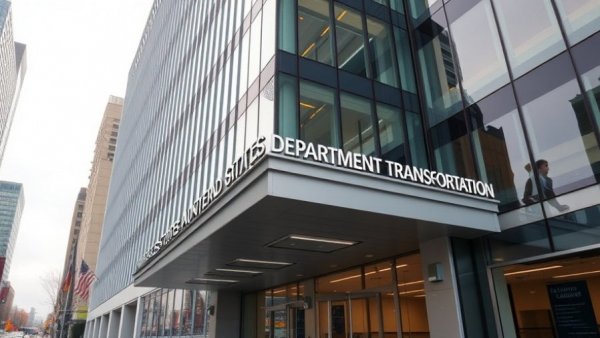 US Department of Transportation building entrance related to DOT AI regulations.