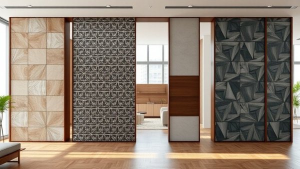 Modern room divider designs in open-plan interiors.