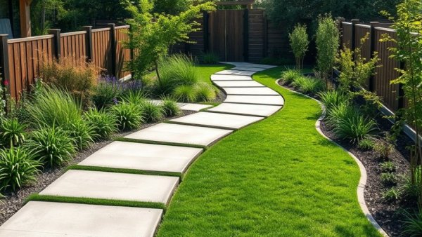 Modern garden pathway designs 2026, showcasing sleek, elegant layouts.