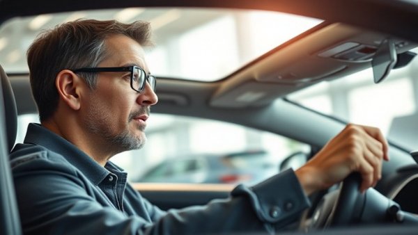 Man and woman discussing car features in dealership, Signs You’re About to Buy a Sleeper Car.