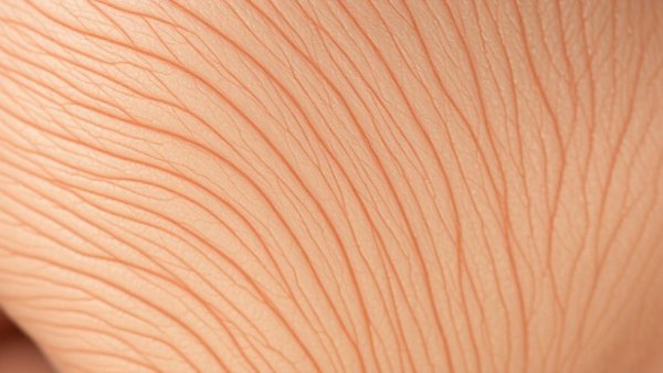 Close-up of skin showing texture and blemishes; recognizing staph infection symptoms.