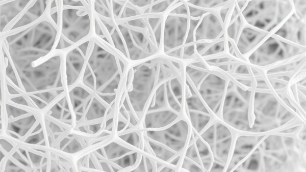 Close-up of asbestos fibers' intricate texture under tile.