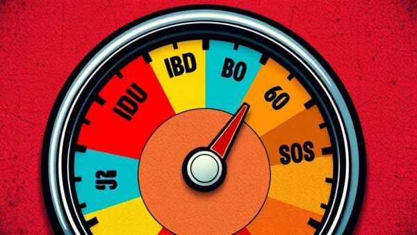 Retro comic-style gauge with IDK label for AC pink slime solutions.