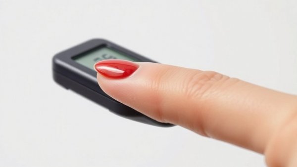 Close-up of blood glucose test for Type 2 diabetes prevention in youth.