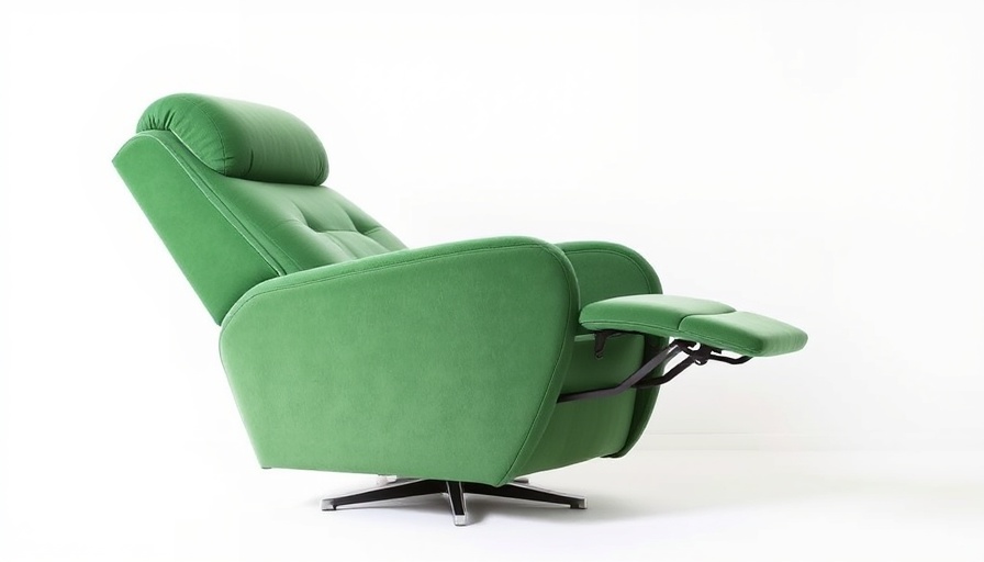 Green recliner chair showcased for finding the perfect recliner.