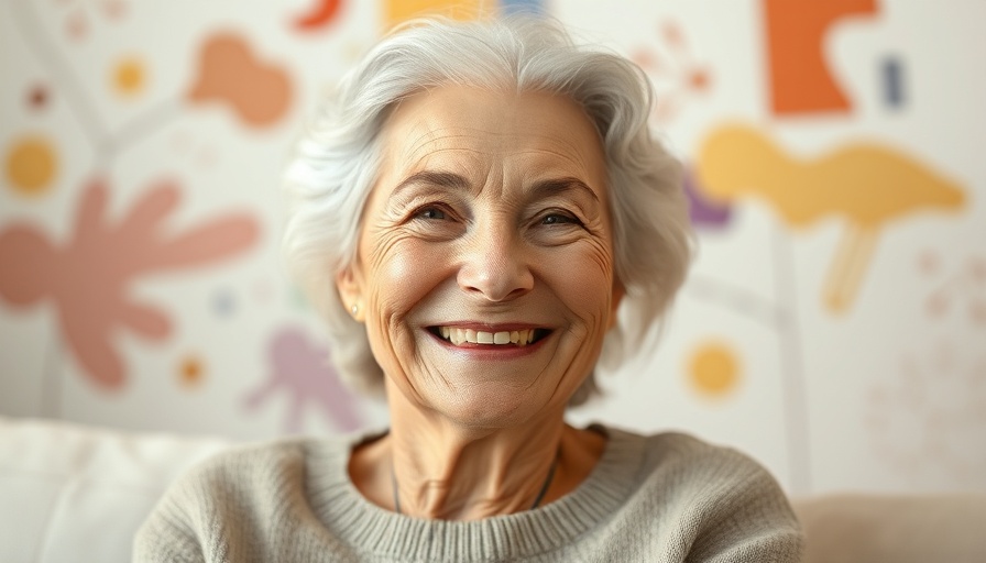 Portrait of smiling woman addressing overactive bladder problem.