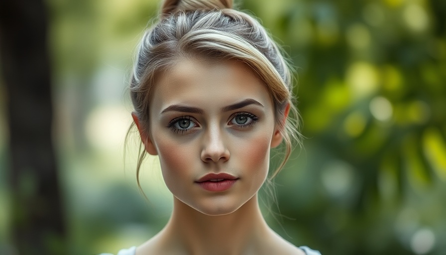 Young woman with serene expression showcasing quinoa benefits for hair.