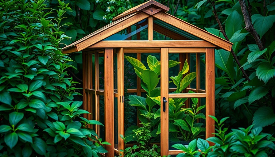 Mini greenhouse for fall gardening tips, lush garden.