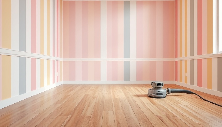 2025 home goals: renovated room with colorful walls and hardwood floor.