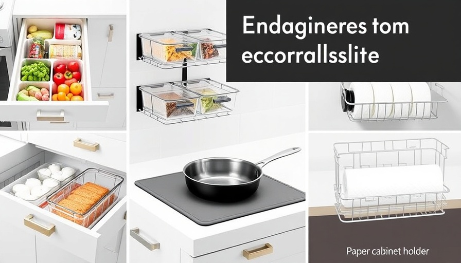 Efficient kitchen organization ideas in a modern style.