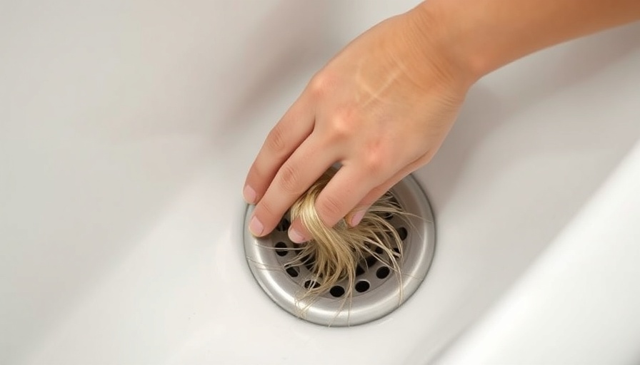 Person pulling hair from bathtub drain - how to unclog a bathtub drain