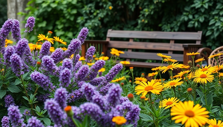 Sharon Pennsylvania Garden with vivid flowers and lush greenery.