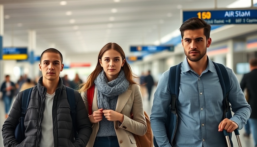 Family traveling in airport symbolizes financial independence with kids.