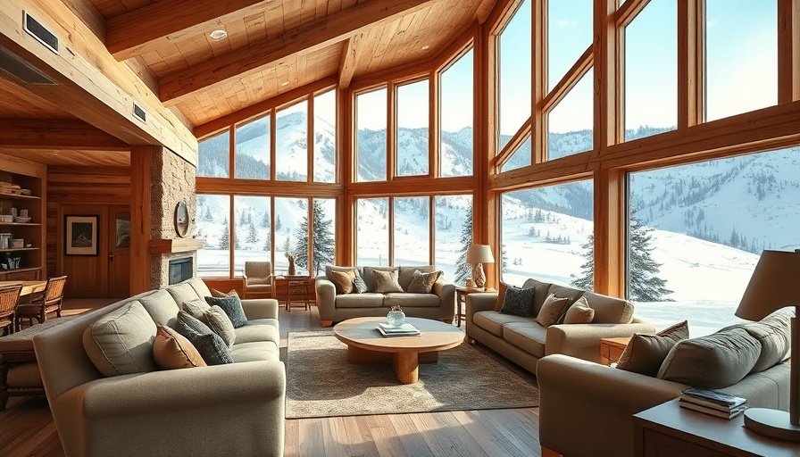 Spacious luxury ski lodge with mountain view - ideal vacation property size.