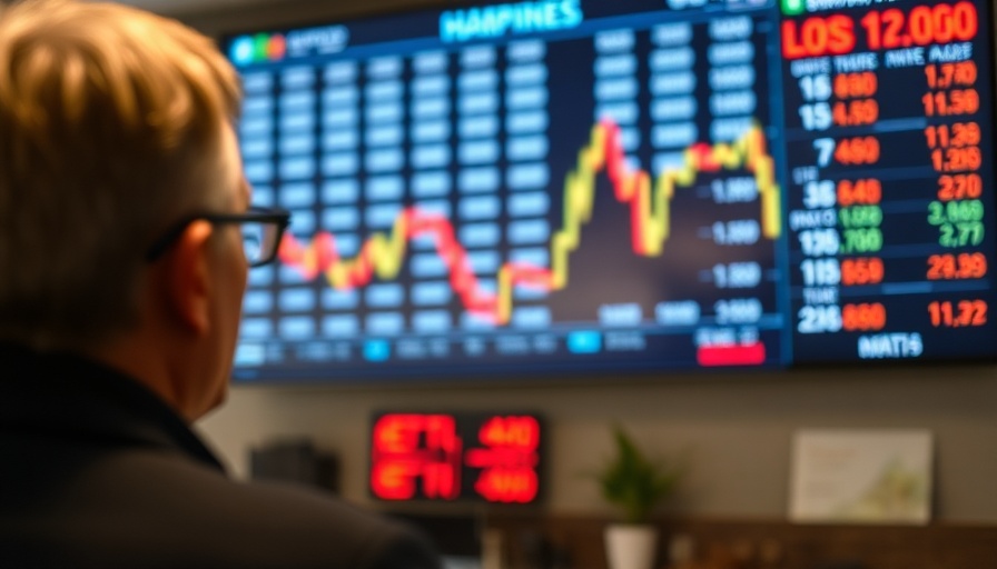 Stock market screen displaying falling numbers highlighting urgency in selling stocks.