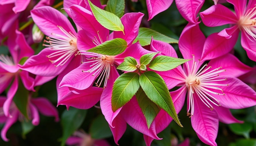 Best fall-blooming clematis varieties, vibrant pink clematis.