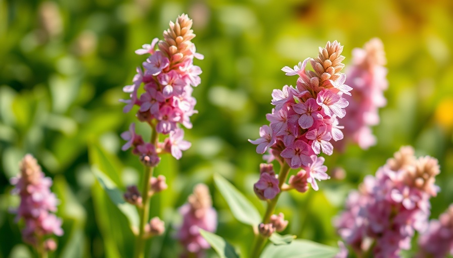 Vibrant clary sage in sunlight, highlighting growth tips.