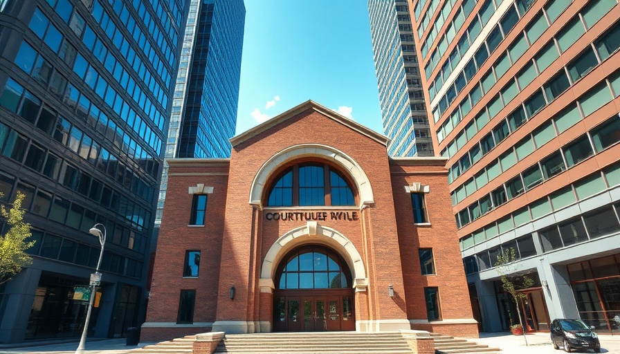 Modern courthouse building on a sunny day related to Doctor deported despite US judge order