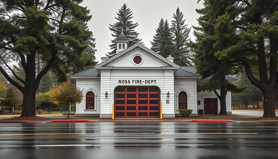 Ross fire station closure image with scenic view.