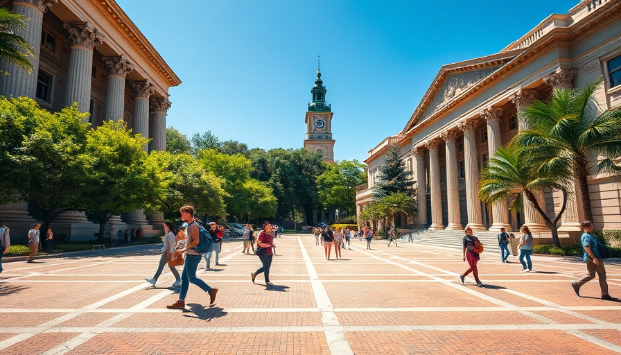 University of California campus with classical architecture