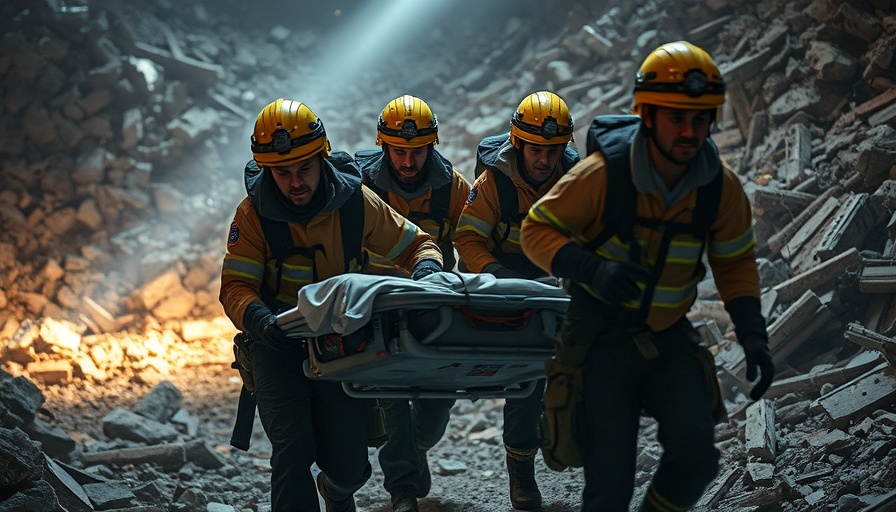 Rescue workers in action after Zaporizhzhia attacks, breaking news.
