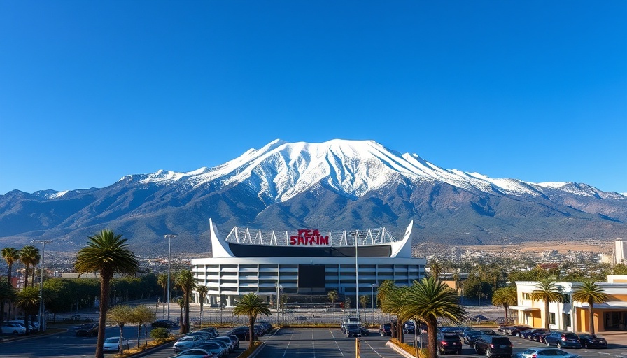 Rose Bowl stadium with mountains in the background, related to 2028 Olympic soccer medal round.