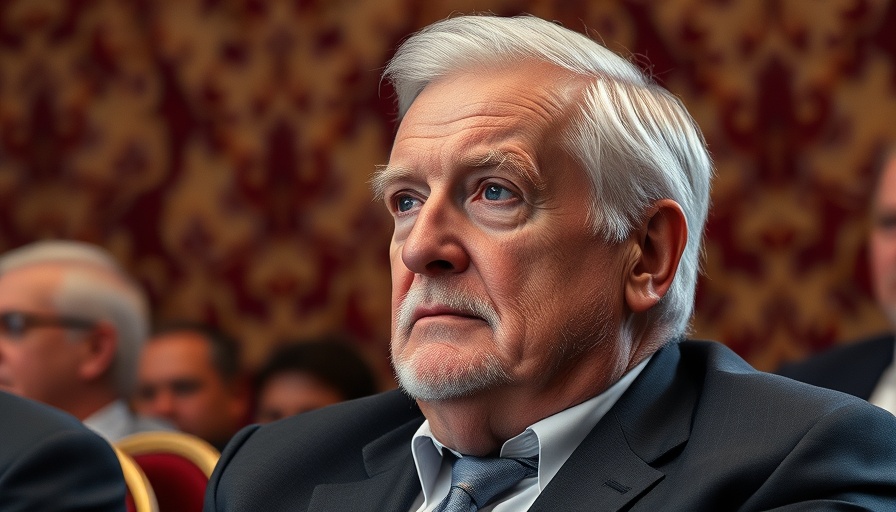 Distinguished older man contemplating Trump's tariffs impact on Japan.